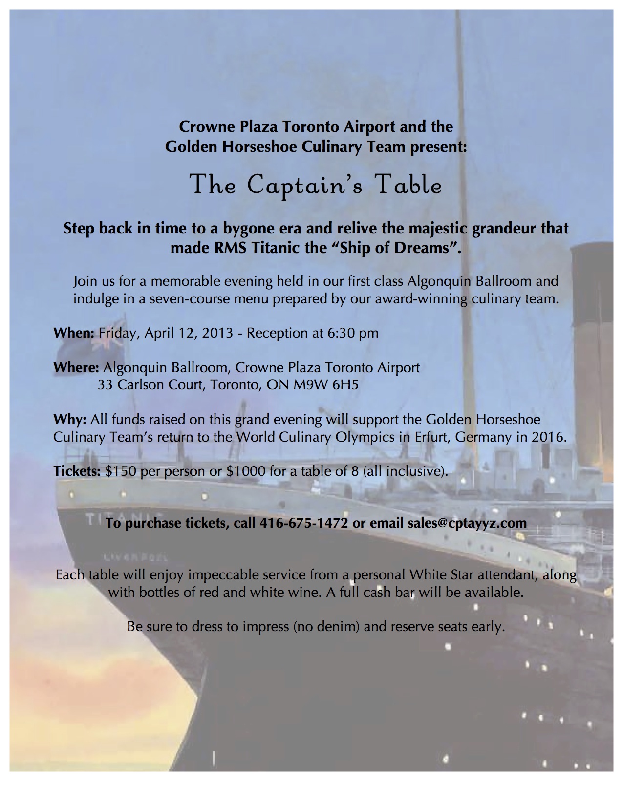 The Captains Table